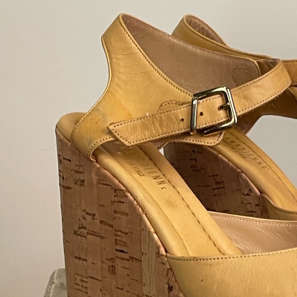 La Canadien cork leather heels size 37 (6-6.5) - Picture 4 of 10